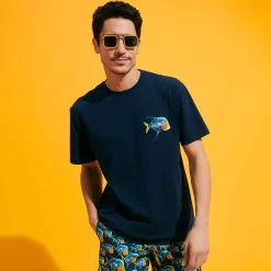 Vilebrequin Men Organic Cotton T-Shirt Piranhas*Men T-Shirts