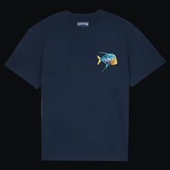 Vilebrequin Men Organic Cotton T-Shirt Piranhas*Men T-Shirts