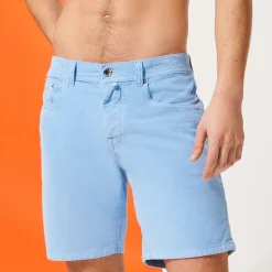 Vilebrequin Men 5-Pocket Corduroy 2000 Lines Bermuda Shorts*Men Bermuda Shorts