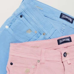 Vilebrequin Men 5-Pocket Corduroy 2000 Lines Bermuda Shorts*Men Bermuda Shorts