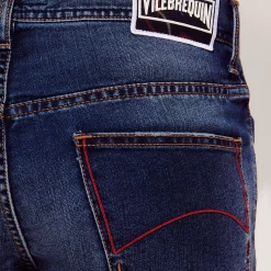 Vilebrequin Men 5-Pockets Denim Bermuda Neo Medusa*Men Bermuda Shorts