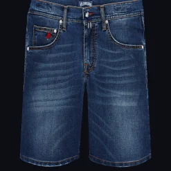 Vilebrequin Men 5-Pockets Denim Bermuda Neo Medusa*Men Bermuda Shorts