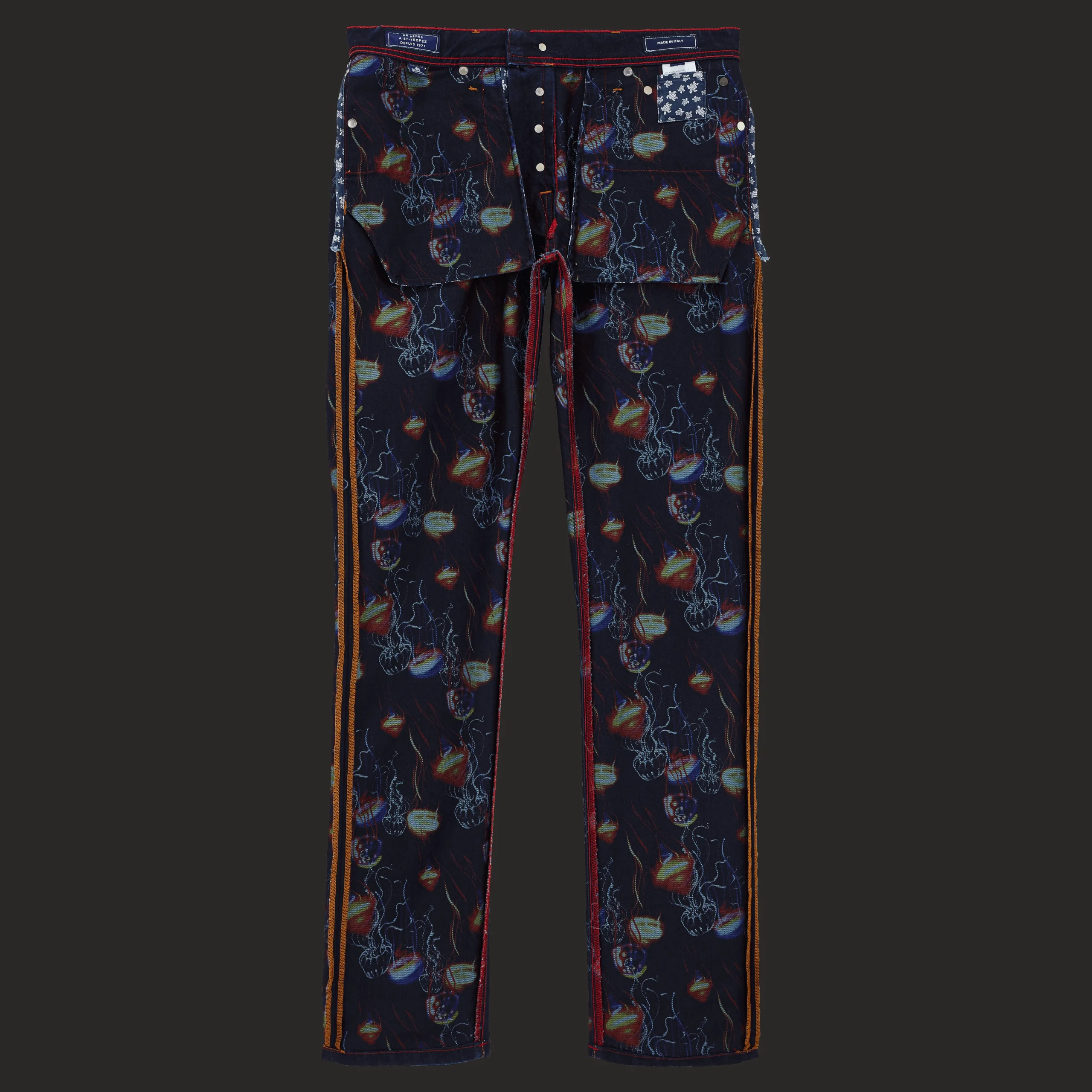 Vilebrequin Men 5-Pockets Printed Denim Pants Neo Medusa*Men Pants