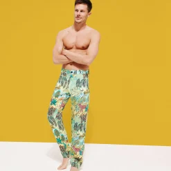 Vilebrequin Men Printed Linen Pants Jungle Rousseau*Men Pants