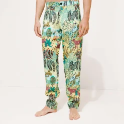 Vilebrequin Men Printed Linen Pants Jungle Rousseau*Men Pants