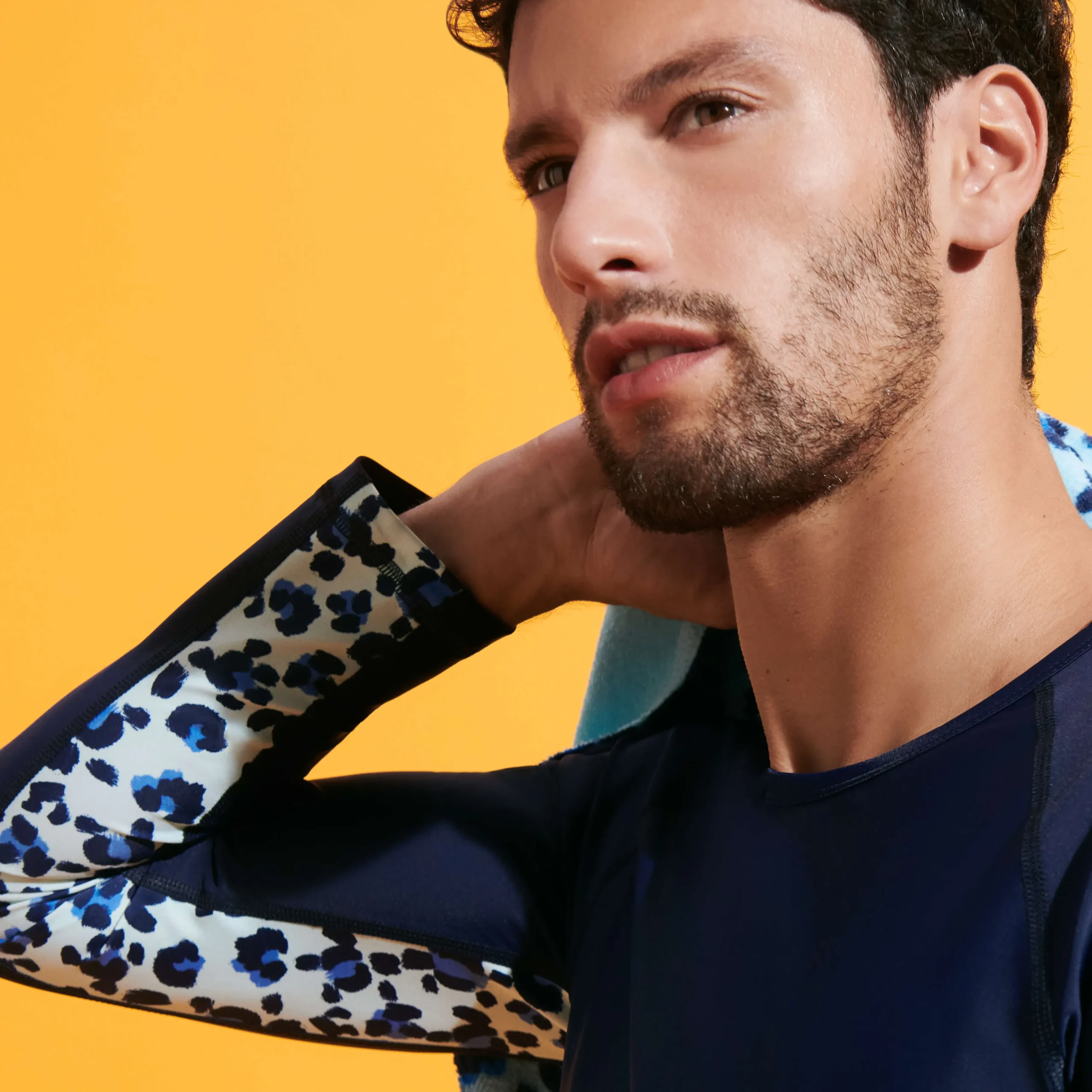 Vilebrequin Men Rashguard Long Sleeves Turtles Leopard*Men Rashguards