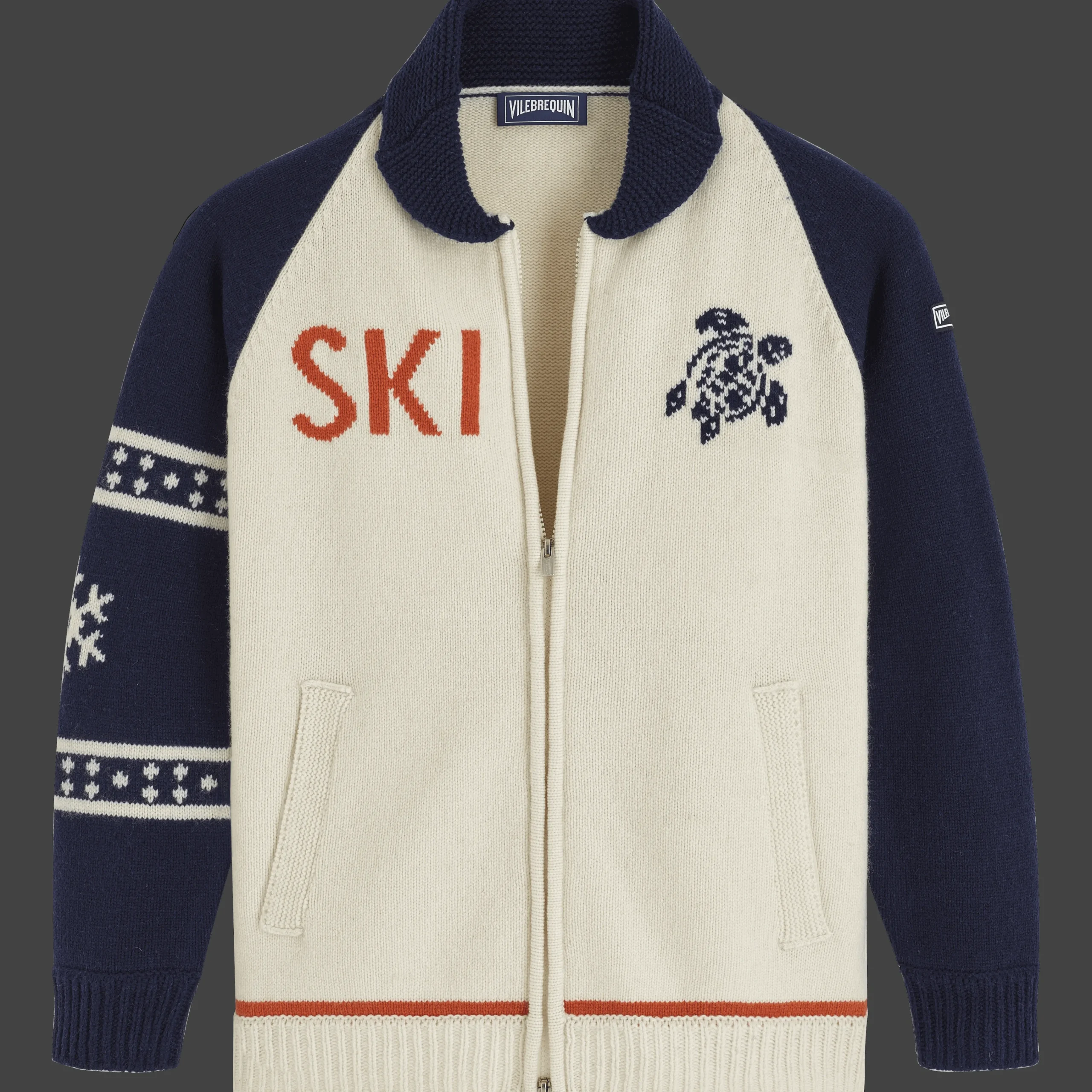 Vilebrequin Men Ski Turtle Wool Cardigan*Men Sweater And Cardigan