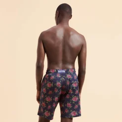 Vilebrequin Men Stretch Long Swim Trunks Provencal Turtles*Men The Long