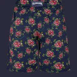 Vilebrequin Men Stretch Long Swim Trunks Provencal Turtles*Men The Long