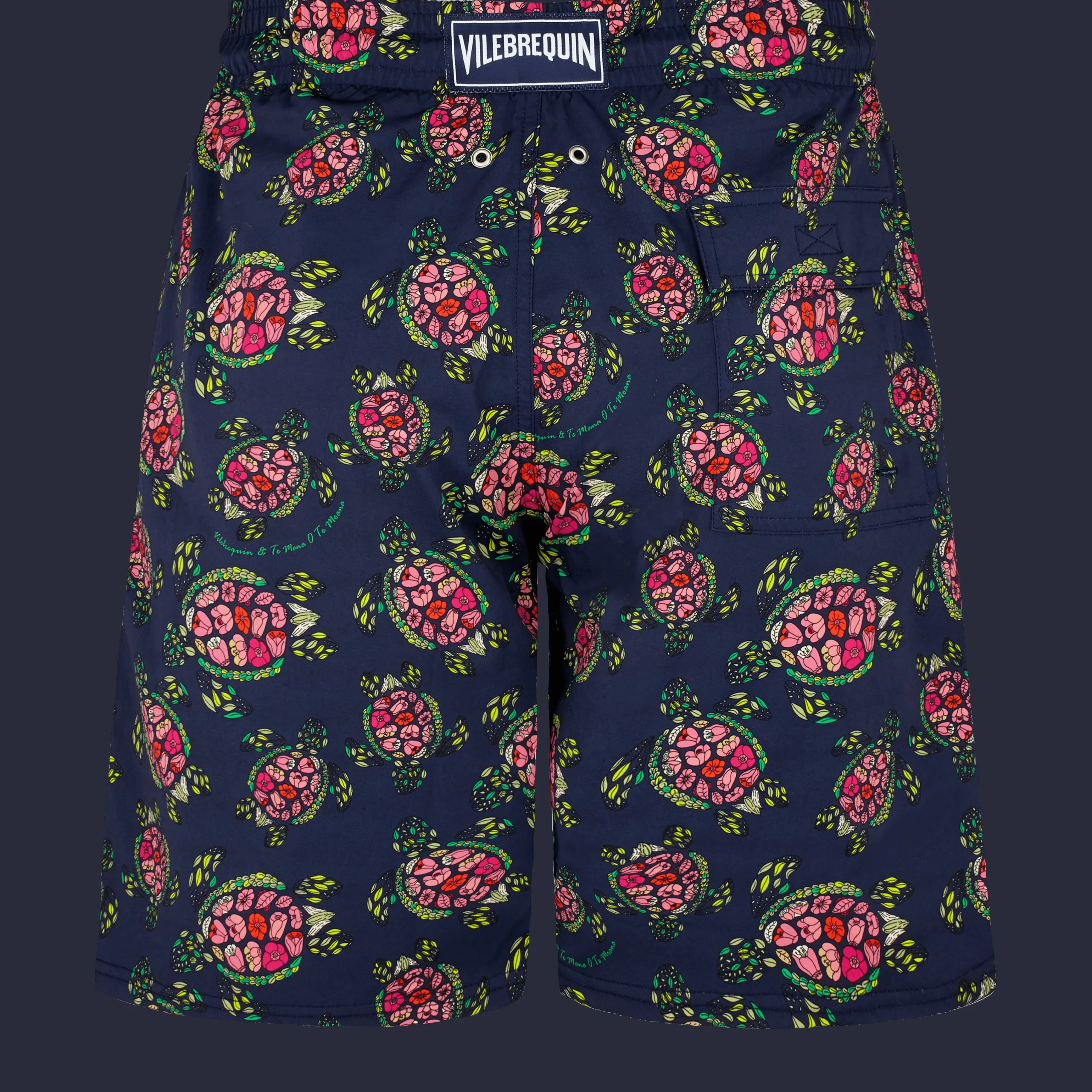 Vilebrequin Men Stretch Long Swim Trunks Provencal Turtles*Men The Long