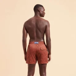 Vilebrequin Men Stretch Short Swim Trunks Jacquard Tortue*Men The Stretch Fabric
