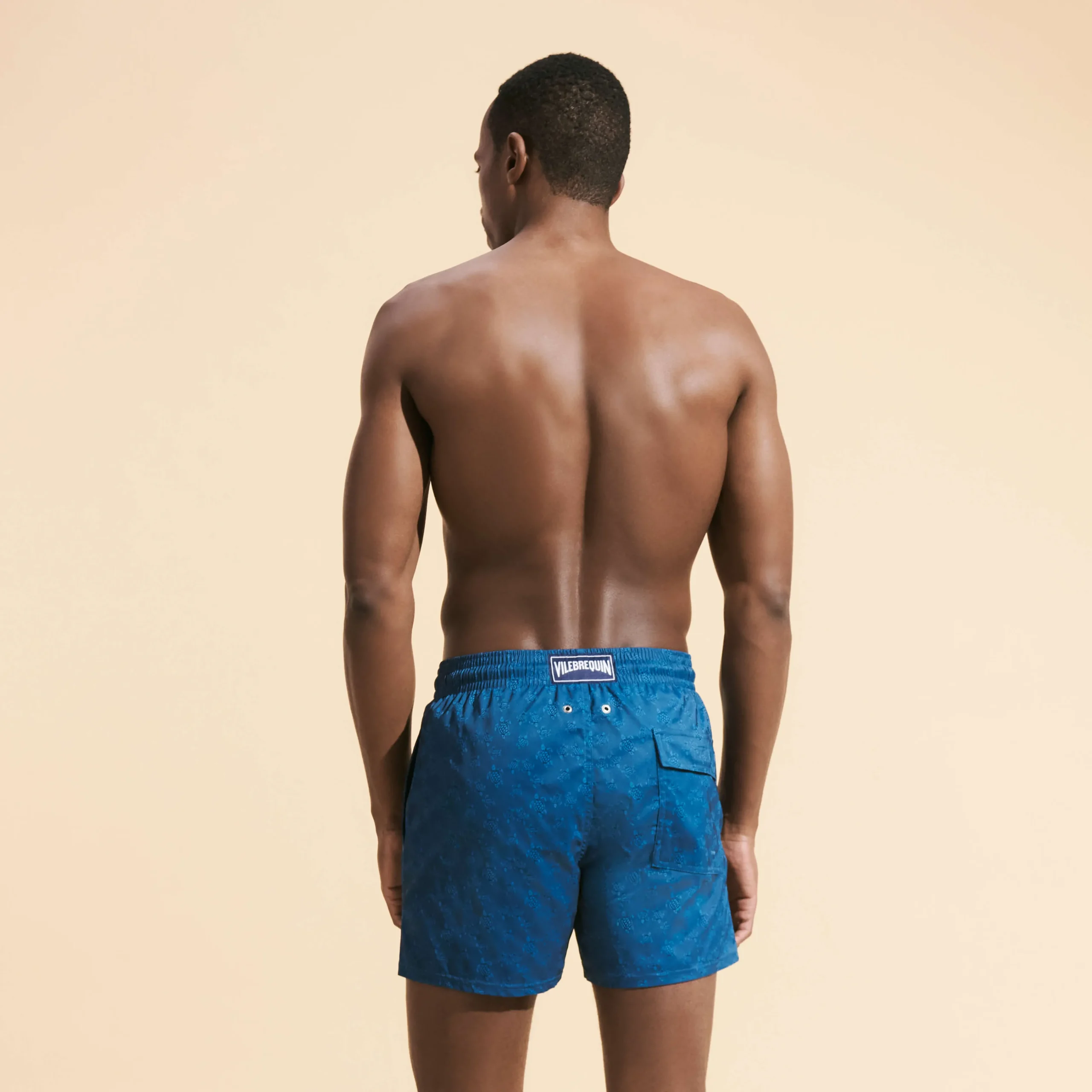 Vilebrequin Men Stretch Short Swim Trunks Jacquard Tortue*Men The Stretch Fabric