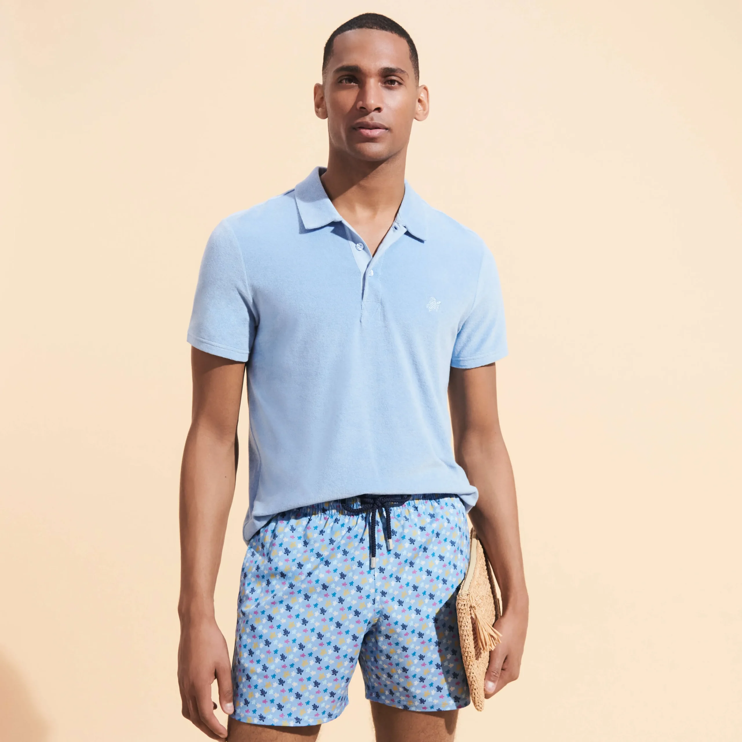 Vilebrequin Men Stretch Swim Shorts Micro Ronde Des Tortues Rainbow*Men The Stretch Fabric