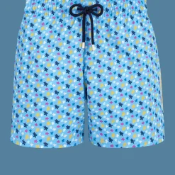Vilebrequin Men Stretch Swim Shorts Micro Ronde Des Tortues Rainbow*Men The Stretch Fabric