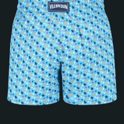 Vilebrequin Men Stretch Swim Shorts Micro Ronde Des Tortues Rainbow*Men The Stretch Fabric