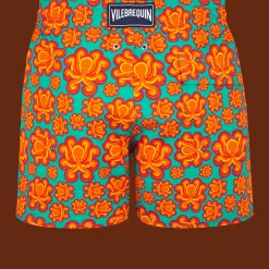 Vilebrequin Men Stretch Swim Shorts Poulpes Neon*Men The Stretch Fabric
