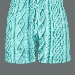 Vilebrequin Men Stretch Swim Trunks Aran Knit*Men The Stretch Fabric