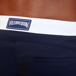 Vilebrequin Men Stretch Swim Trunks Flat Belt Color Block*Men The Flat Belt