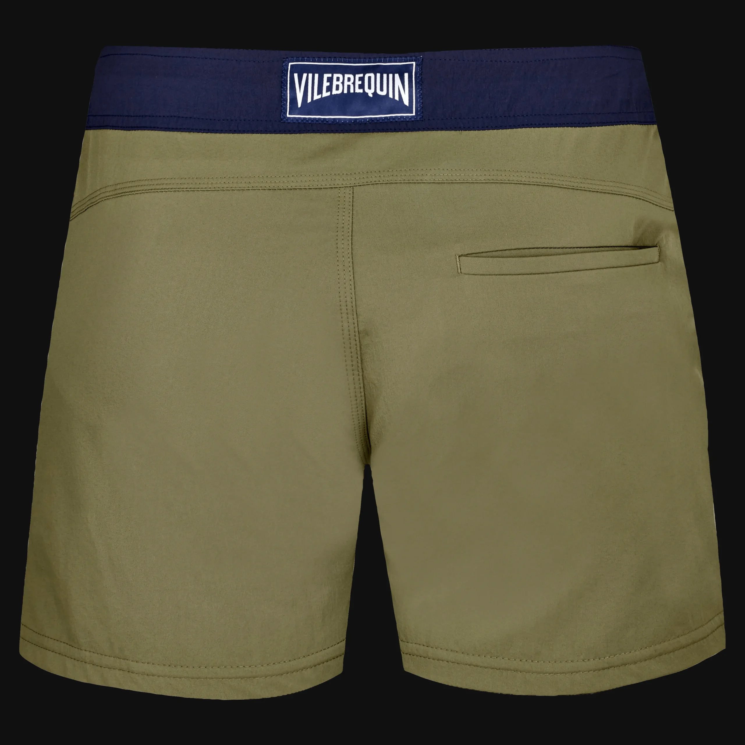 Vilebrequin Men Stretch Swim Trunks Flat Belt Color Block*Men The Flat Belt