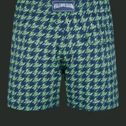 Vilebrequin Men Stretch Swim Trunks Fish Foot*Men The Stretch Fabric