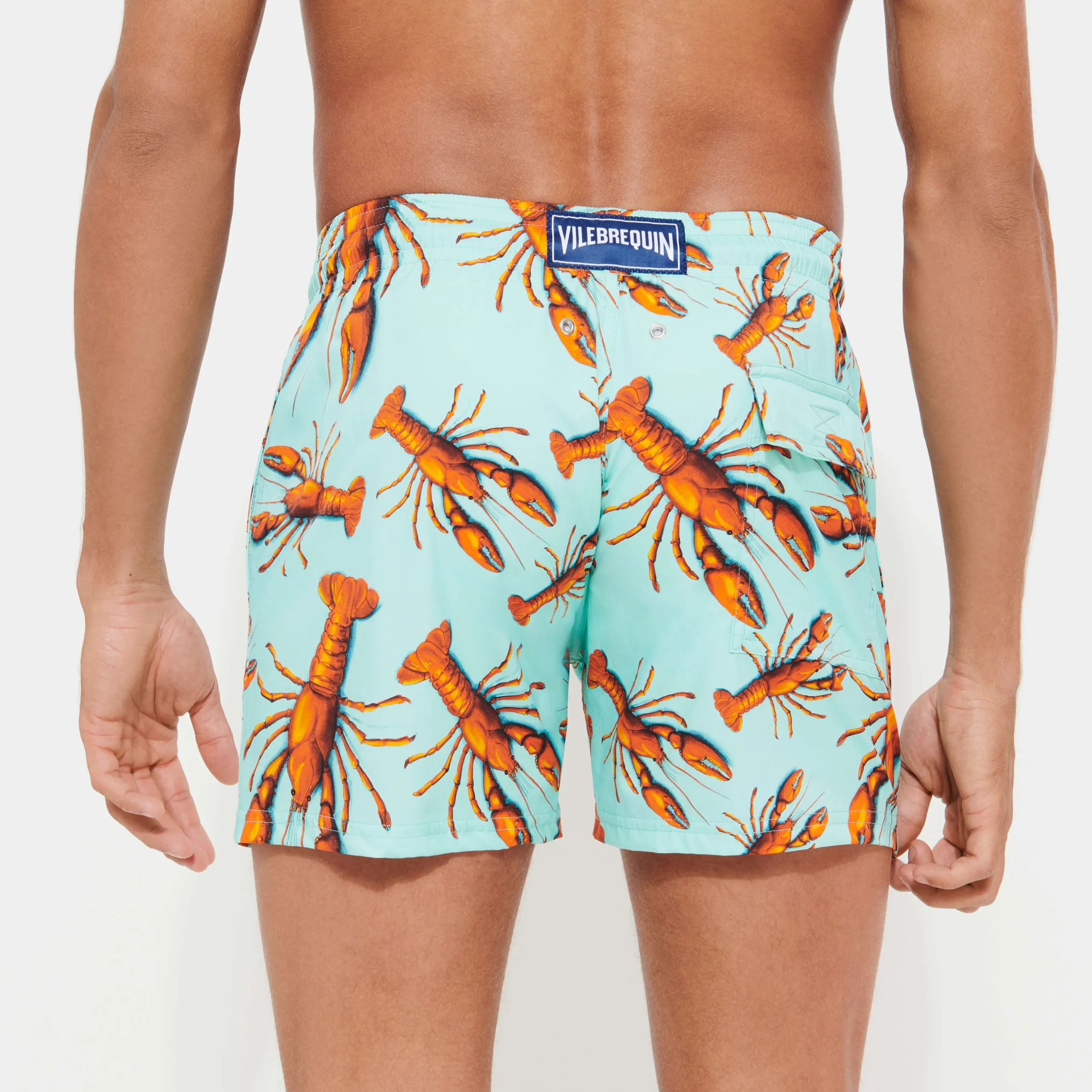 Vilebrequin Men Stretch Swim Trunks Lobster*Men The Stretch Fabric