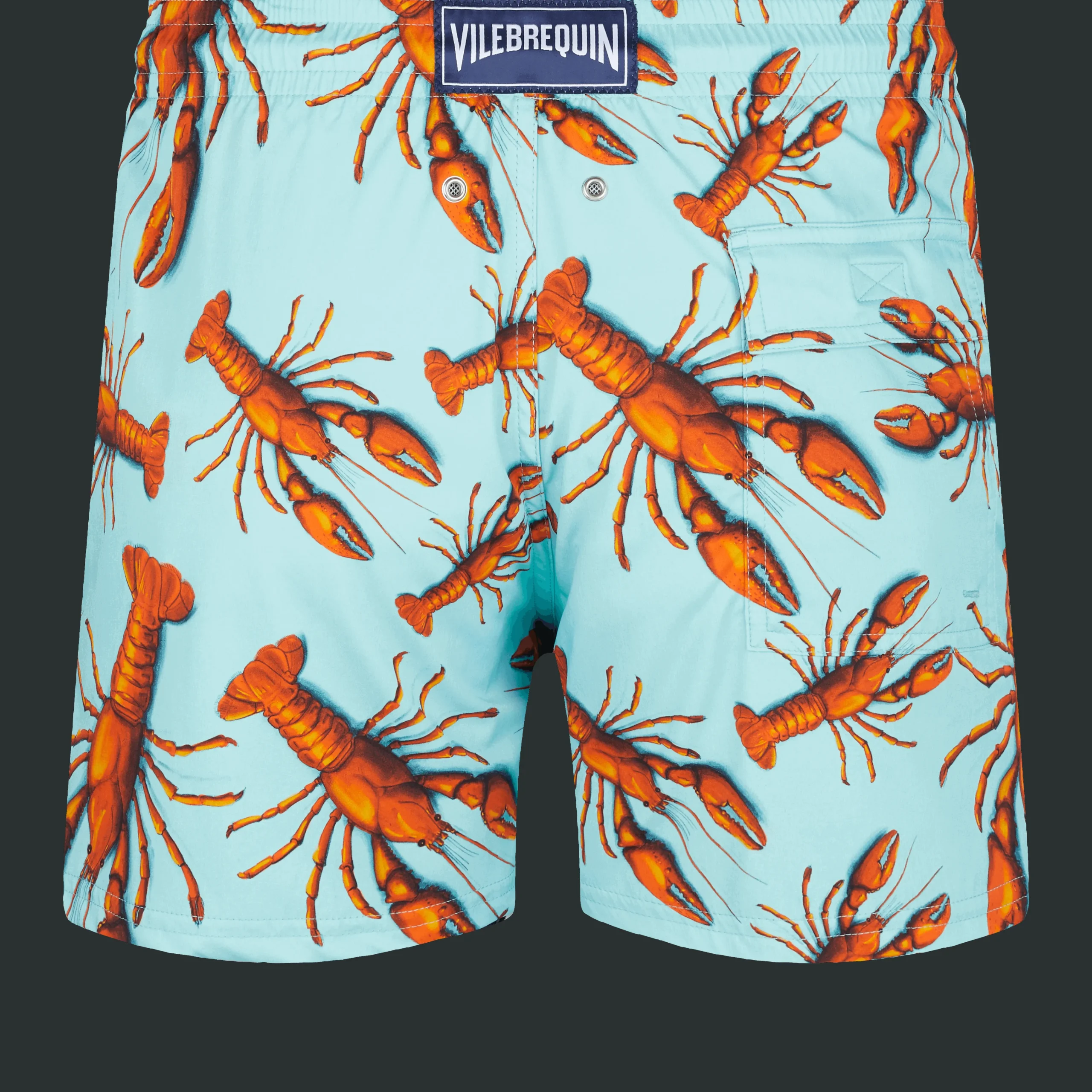 Vilebrequin Men Stretch Swim Trunks Lobster*Men The Stretch Fabric