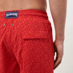 Vilebrequin Men Stretch Swim Trunks Micro Ronde Des Tortues*Men The Stretch Fabric
