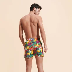 Vilebrequin Men Stretch Swim Trunks Marche Provencal*Men The Stretch Fabric