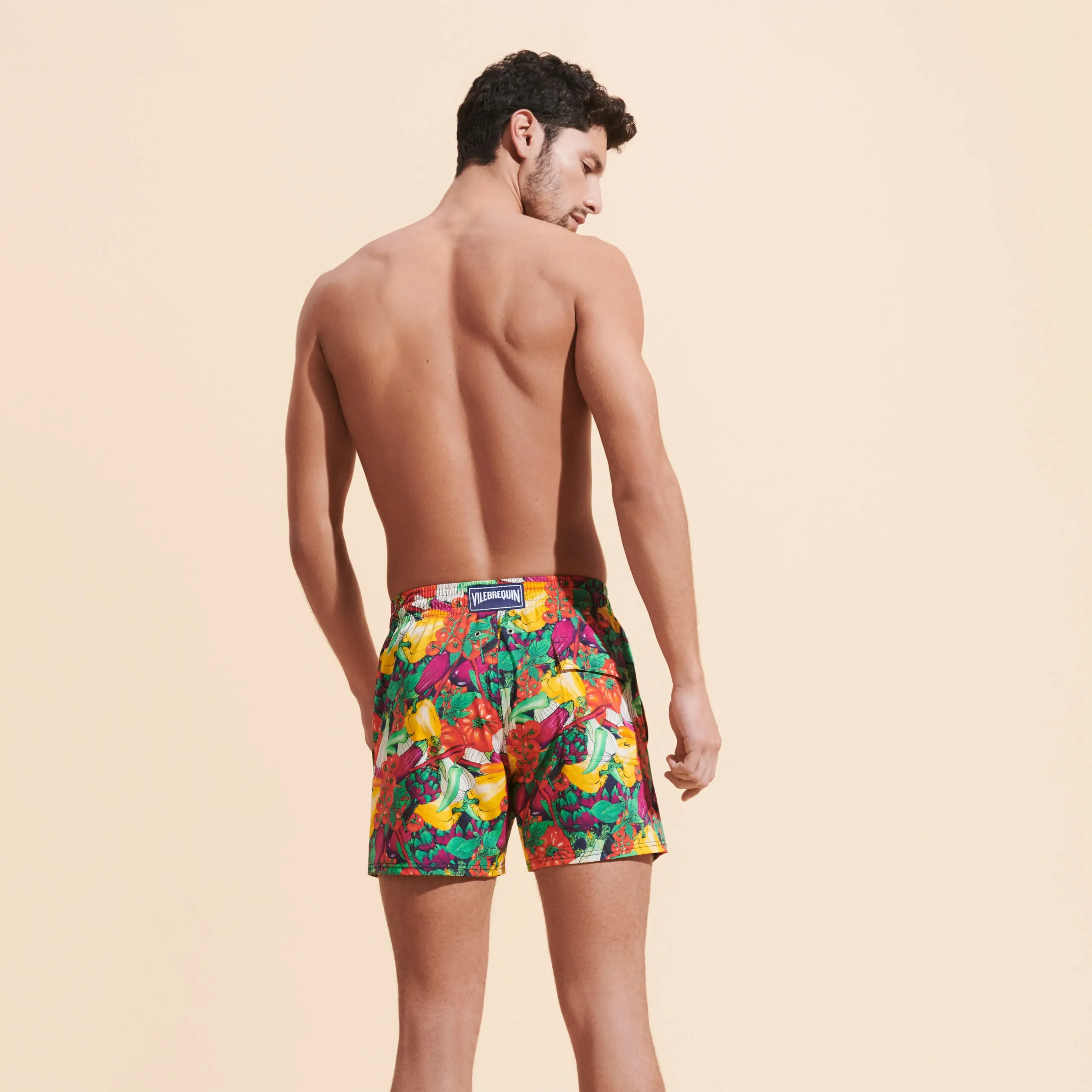 Vilebrequin Men Stretch Swim Trunks Marche Provencal*Men The Stretch Fabric
