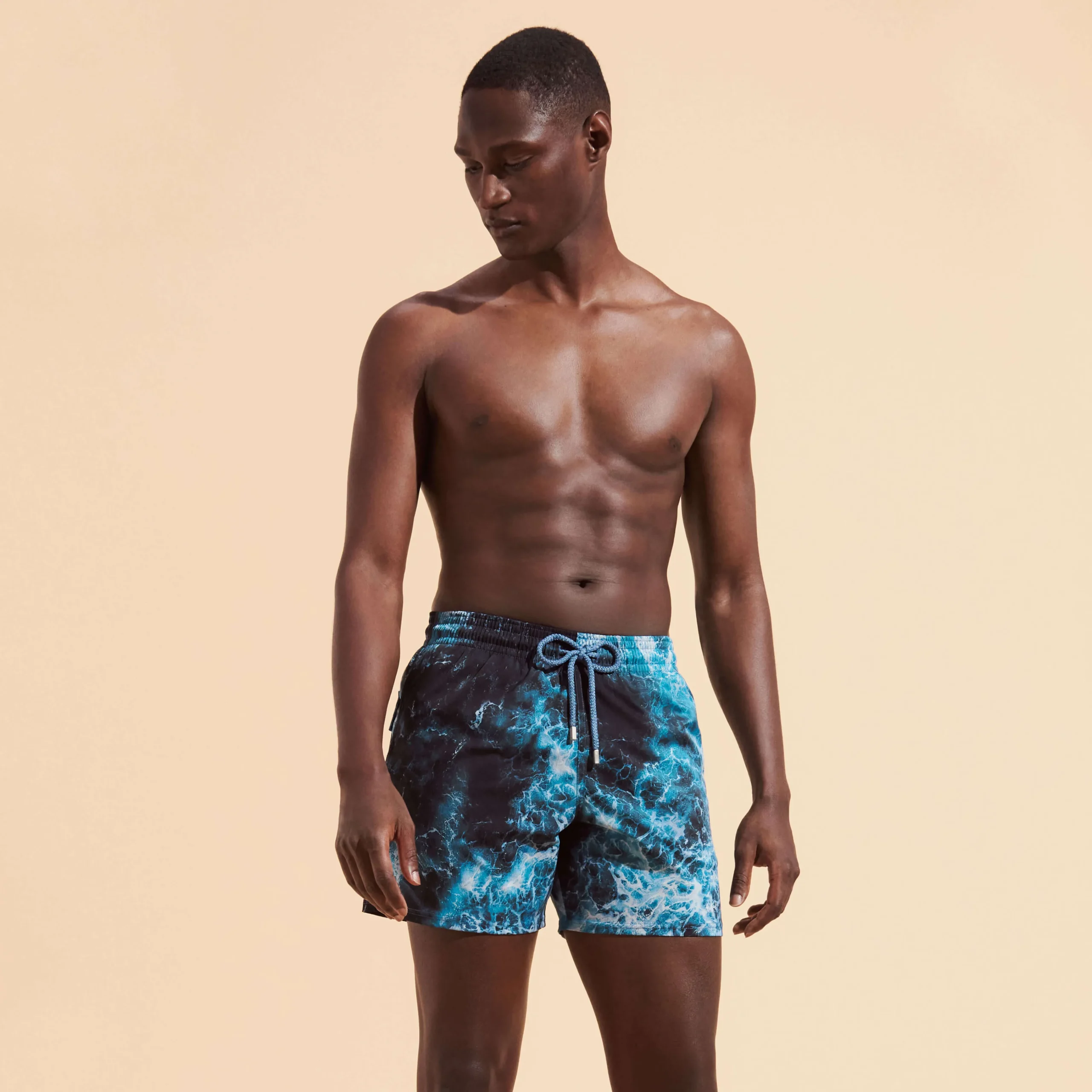 Vilebrequin Men Stretch Swim Trunks Ocean*Men The Stretch Fabric