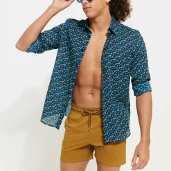 Vilebrequin Men Stretch Swim Trunks Solid*Men The Stretch Fabric
