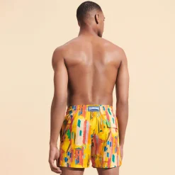 Vilebrequin Men Stretch Swim Trunks Sunny Streets*Men The Stretch Fabric