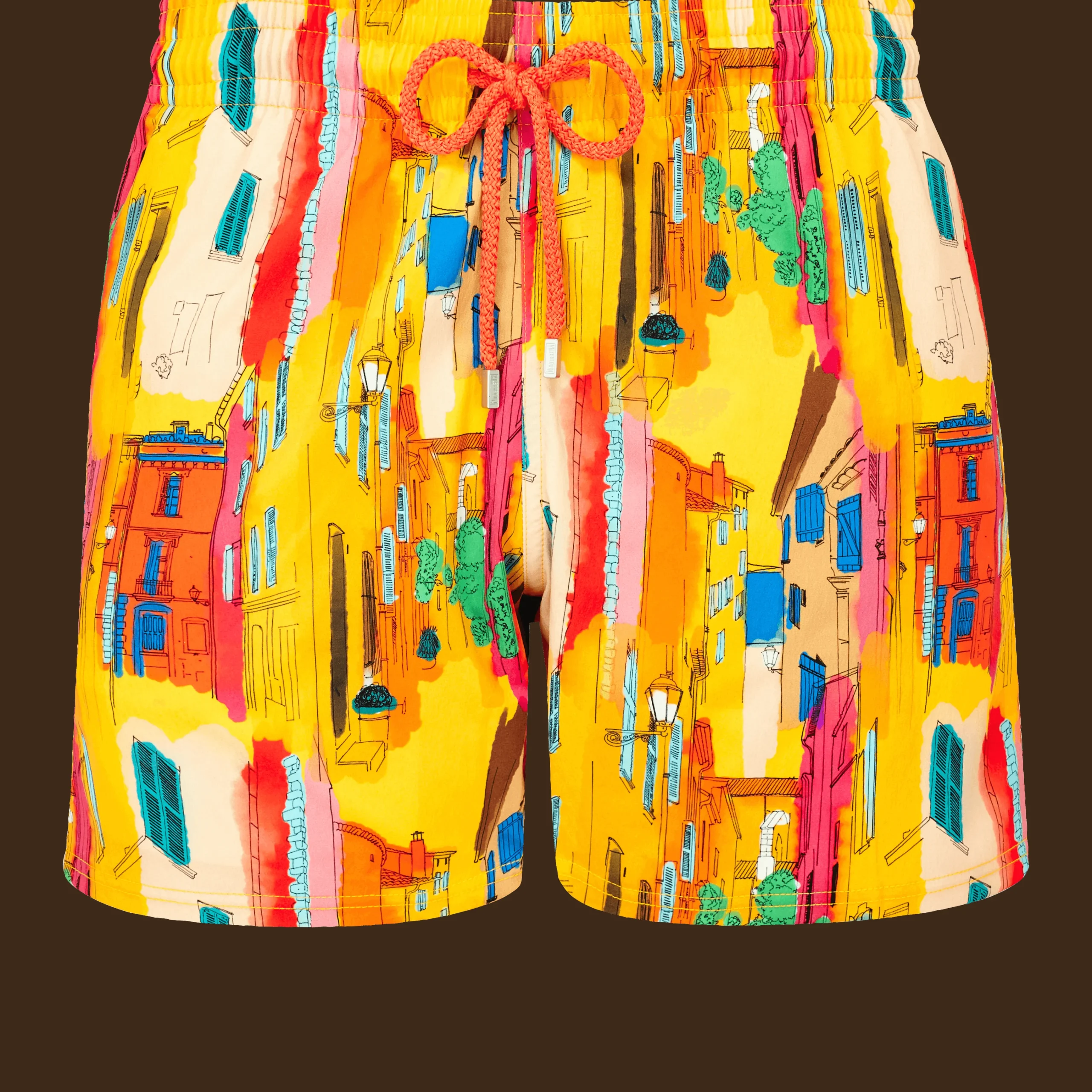 Vilebrequin Men Stretch Swim Trunks Sunny Streets*Men The Stretch Fabric
