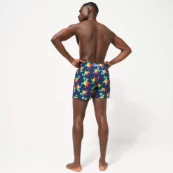 Vilebrequin Men Stretch Swim Trunks Tortues Rainbow Multicolor - X Kenny Scharf*Men The Stretch Fabric