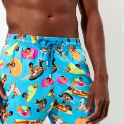 Vilebrequin Men Swim Trunks - X Derrick Adams*Men The Stretch Fabric