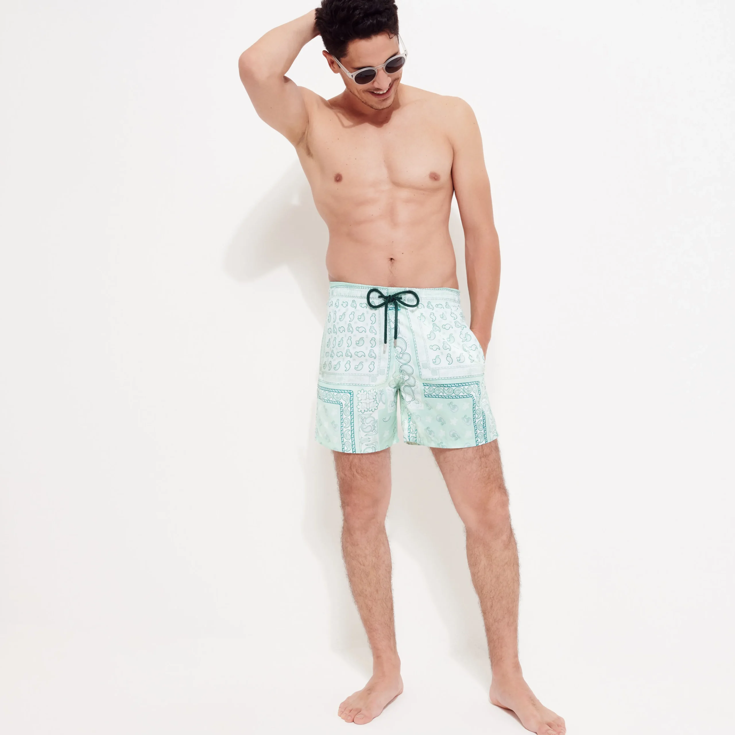 Vilebrequin Men Swim Trunks Bandana - X Bape® Black*Men The Iconic