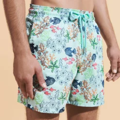 Vilebrequin Men Swim Trunks Embroidered Fond Marins - Limited Edition*Men The Embroidered