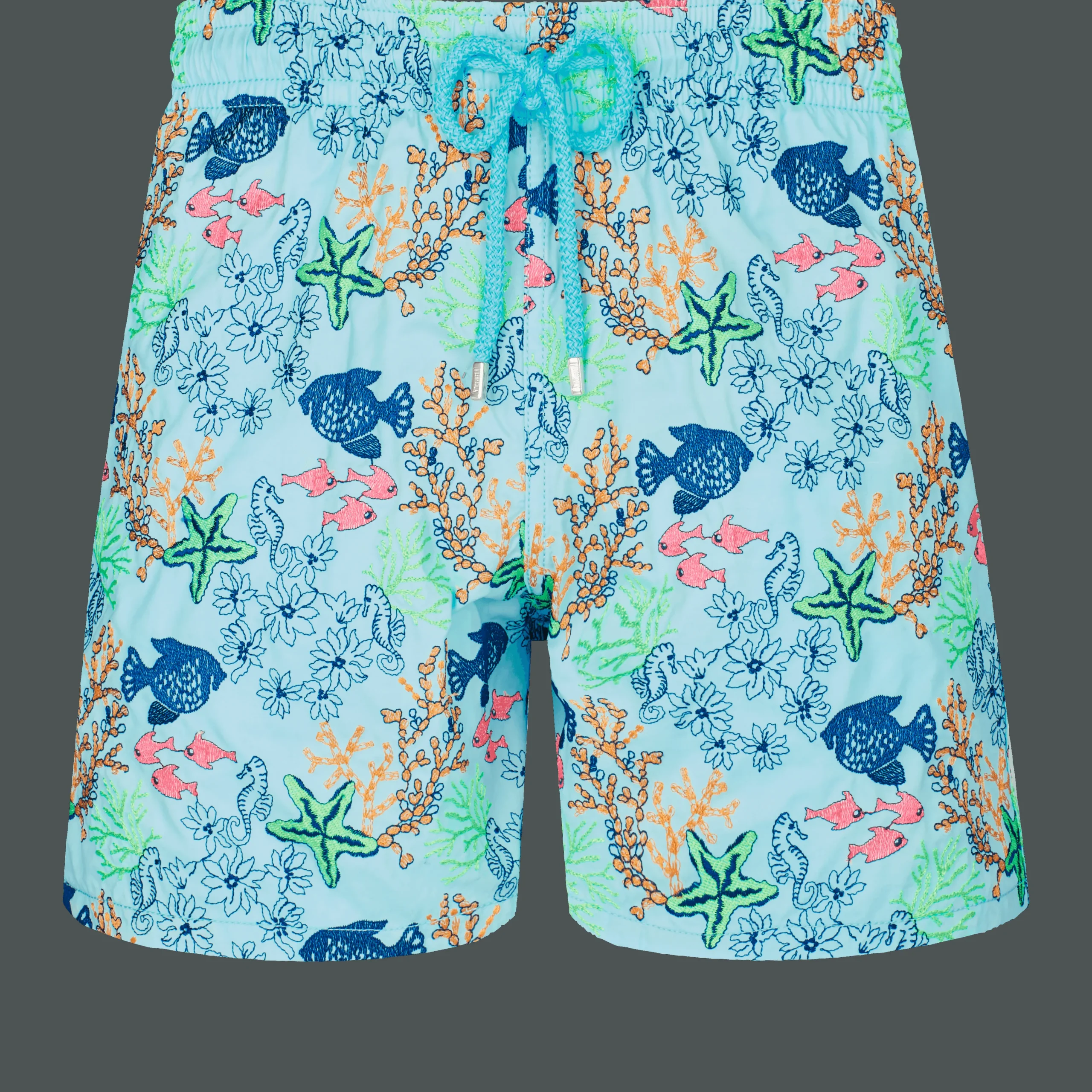 Vilebrequin Men Swim Trunks Embroidered Fond Marins - Limited Edition*Men The Embroidered