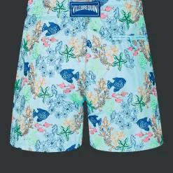 Vilebrequin Men Swim Trunks Embroidered Fond Marins - Limited Edition*Men The Embroidered