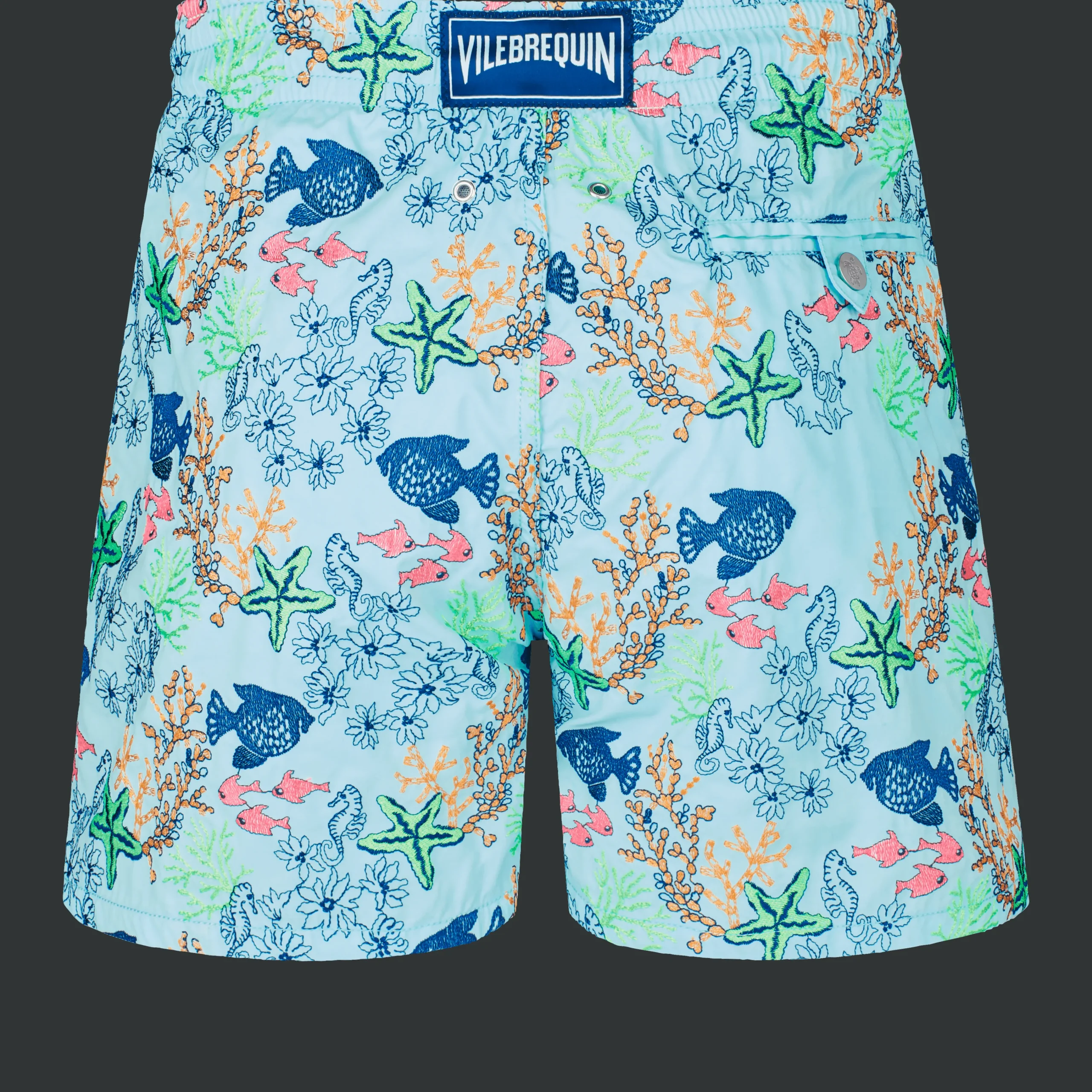 Vilebrequin Men Swim Trunks Embroidered Fond Marins - Limited Edition*Men The Embroidered