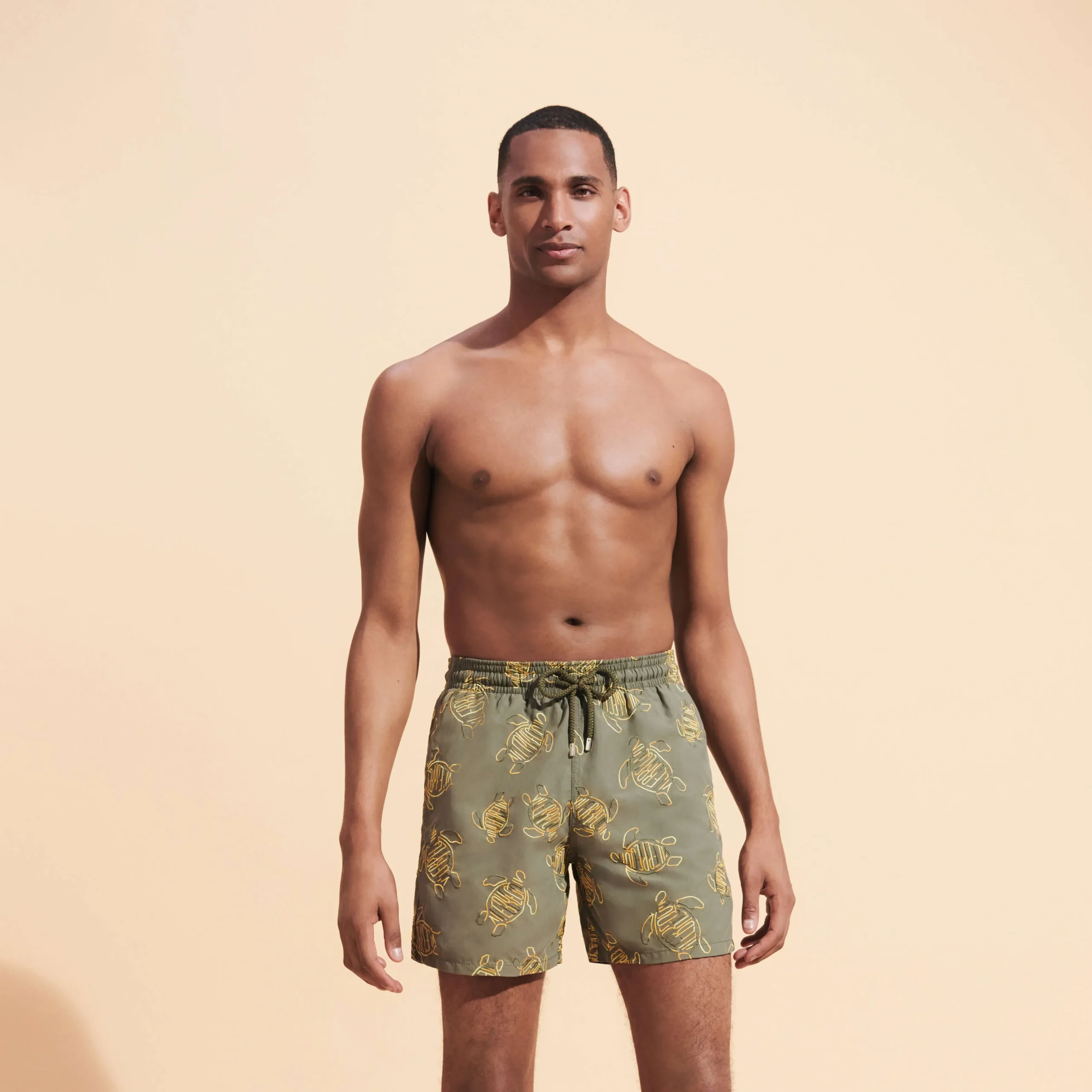 Vilebrequin Men Swim Trunks Embroidered Vbq Turtles - Limited Edition*Men The Embroidered
