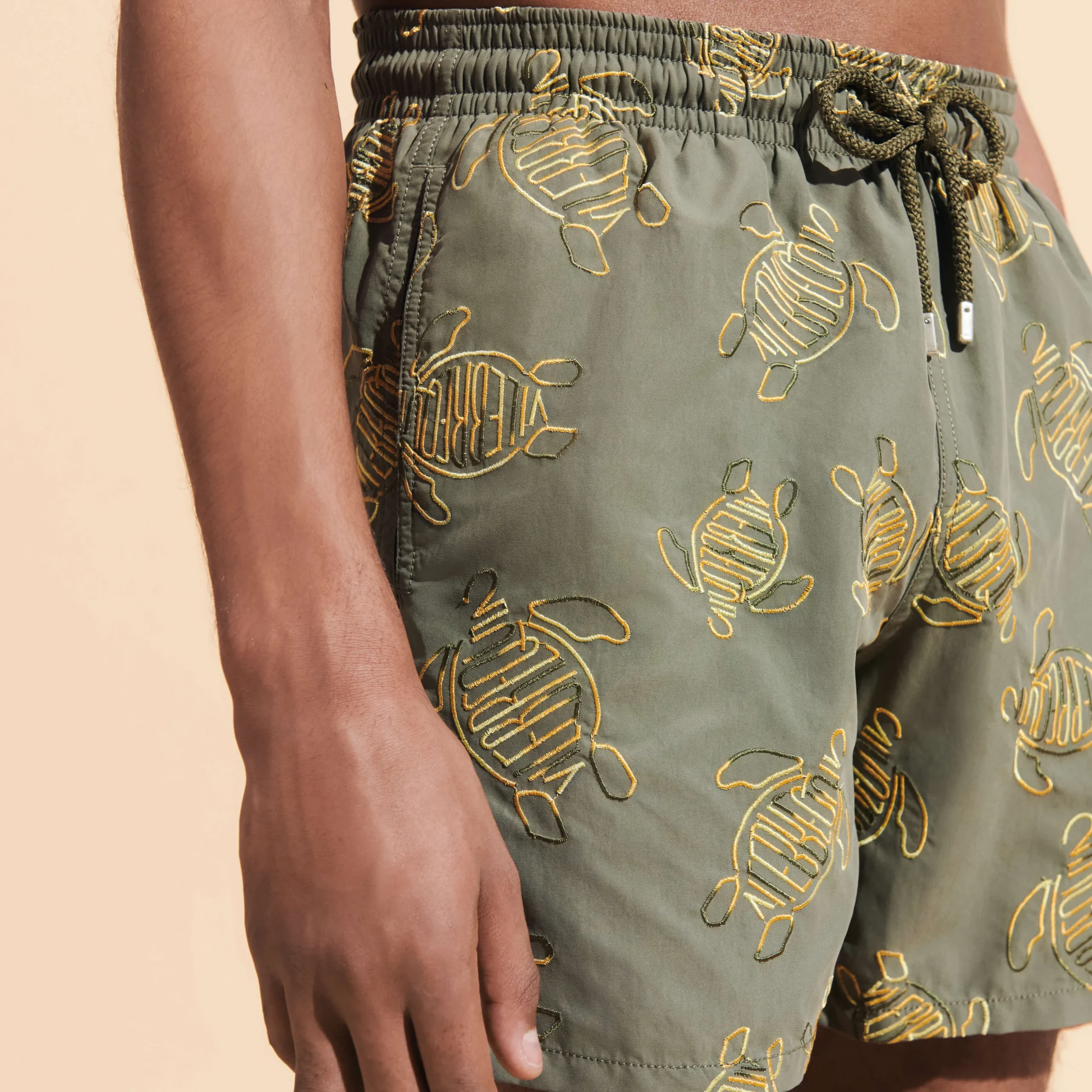 Vilebrequin Men Swim Trunks Embroidered Vbq Turtles - Limited Edition*Men The Embroidered