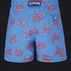 Vilebrequin Men Swim Trunks Embroidered Vbq Turtles - Limited Edition*Men The Embroidered
