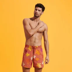 Vilebrequin Men Swim Trunks Embroidered Ronde Tortues Multicolores - Limited Edition*Men The Embroidered