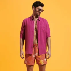 Vilebrequin Men Swim Trunks Embroidered Ronde Tortues Multicolores - Limited Edition*Men The Embroidered