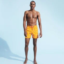 Vilebrequin Men Swim Trunks Embroidered Micro Ronde Des Tortues Rainbow - Limited Edition*Men The Embroidered