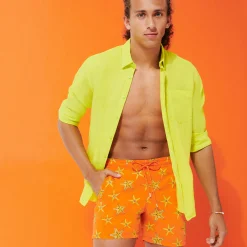 Vilebrequin Men Swim Trunks Embroidered Starfish Dance - Limited Edition*Men The Embroidered