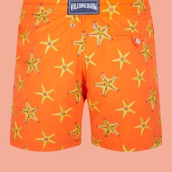 Vilebrequin Men Swim Trunks Embroidered Starfish Dance - Limited Edition*Men The Embroidered