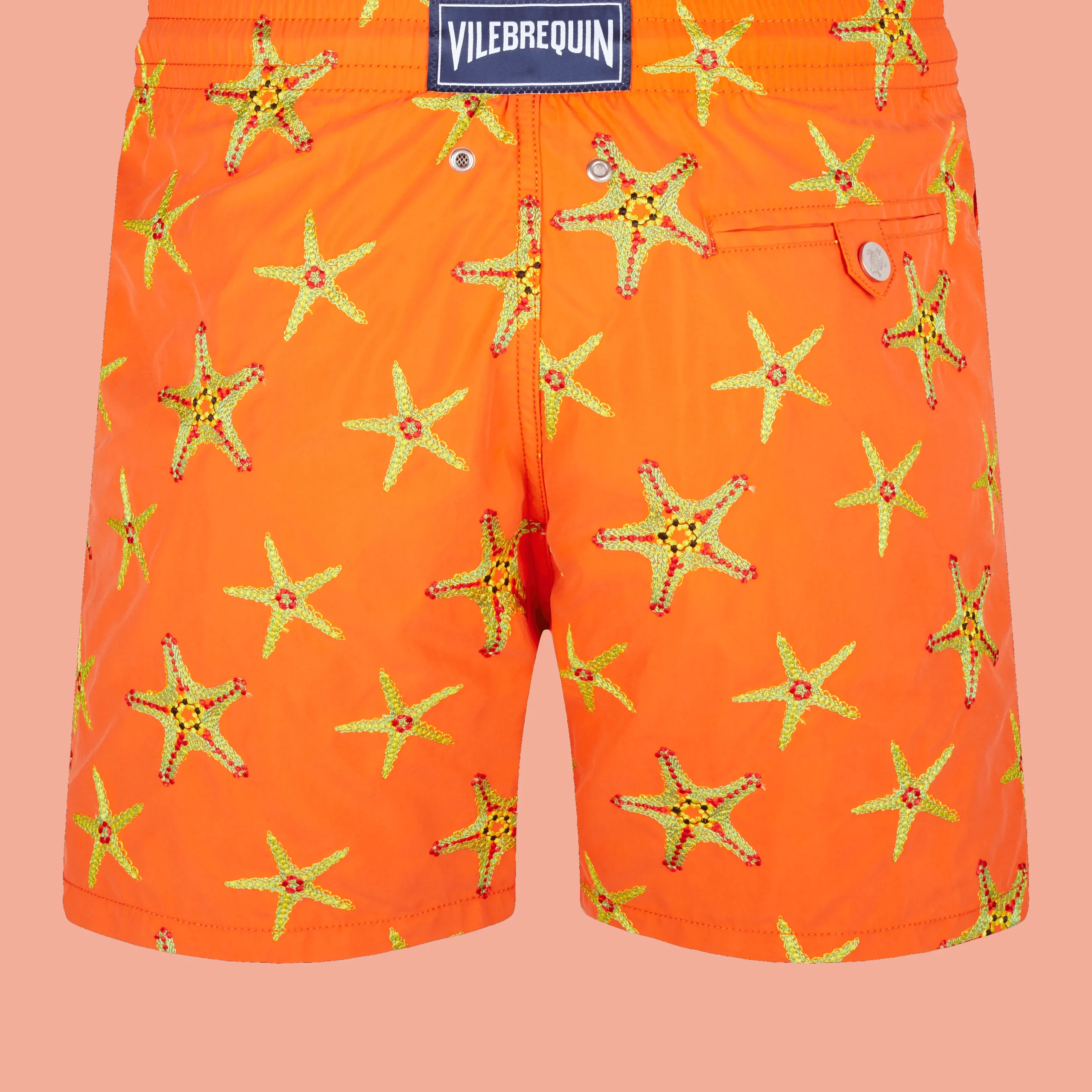 Vilebrequin Men Swim Trunks Embroidered Starfish Dance - Limited Edition*Men The Embroidered
