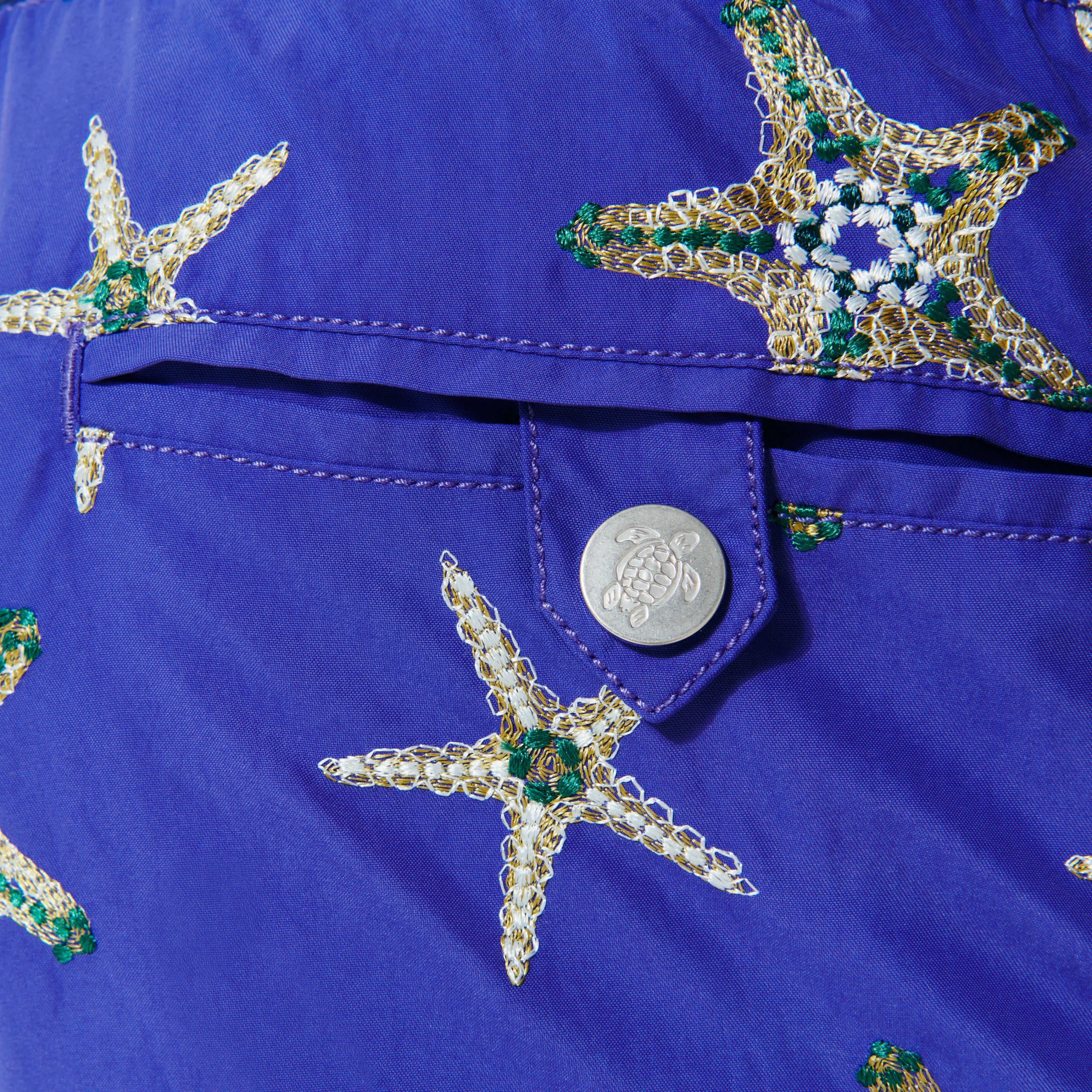 Vilebrequin Men Swim Trunks Embroidered Starfish Dance - Limited Edition*Men The Embroidered